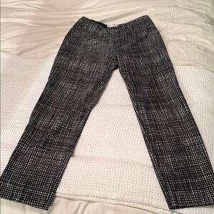 PAULE KA Black and White Patterned Pants
